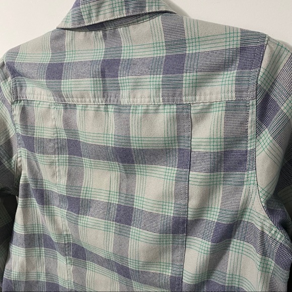 Foursquare Purple & Green Plaid Button Down | S - Picture 6 of 8